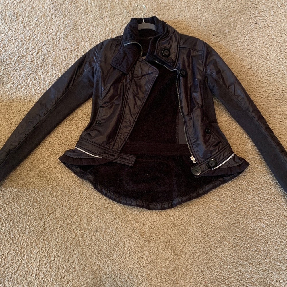 Vintage Black Hoodless Button Lululemon jacket